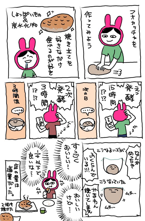 イカ北島智咲漫画マンガまんが0003-フォカッチャを作ってみよう
