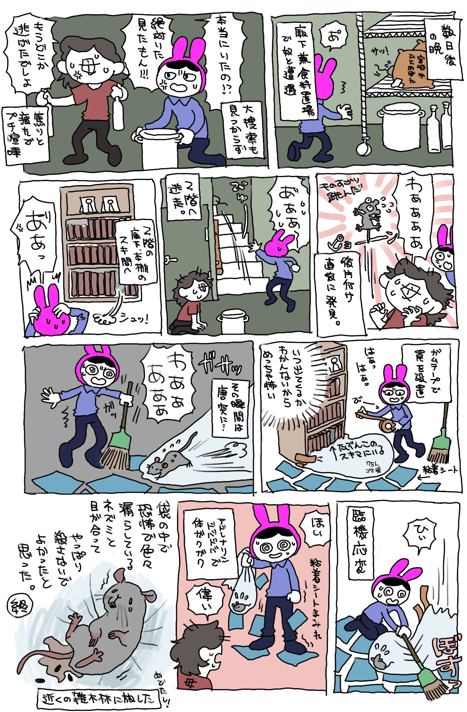 家に初めてネズミが出た話